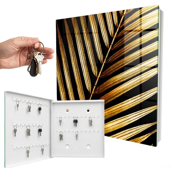 Nástěnná skříňka na klíče Elegantní list