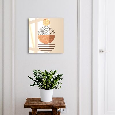 Ozdobná skříňka na klíče Retro geometrie
