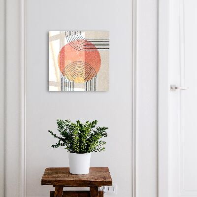 Ozdobná skříňka na klíče Geometrické linie