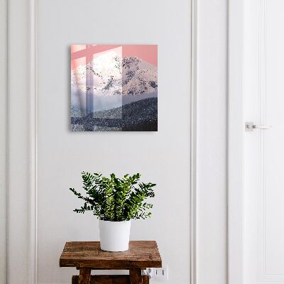 Ozdobná skříňka na klíče Zimní vrchol