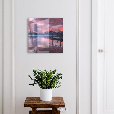 Nástěnná skříňka na klíče Horské jezero