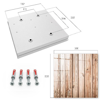 Ozdobná skříňka na klíče Dřevěné desky