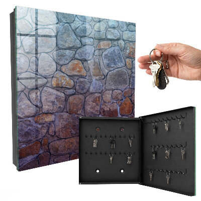 Ozdobná skříňka na klíče Kamenná textura