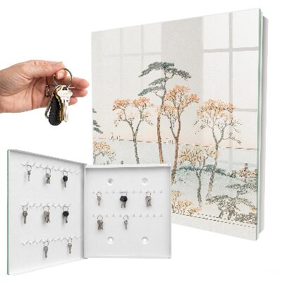 Nástěnná skříňka na klíče Japonská krajina
