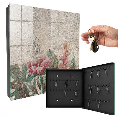 Nástěnná skříňka na klíče Botanická elegance