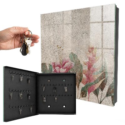 Nástěnná skříňka na klíče Botanická elegance