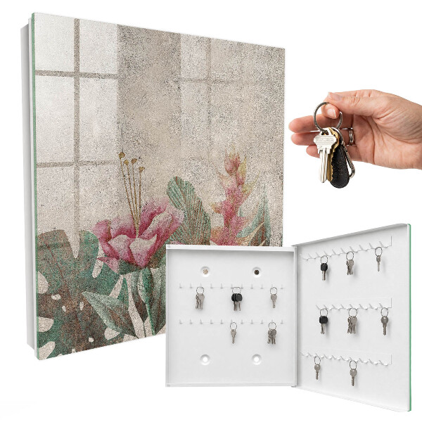 Nástěnná skříňka na klíče Botanická elegance