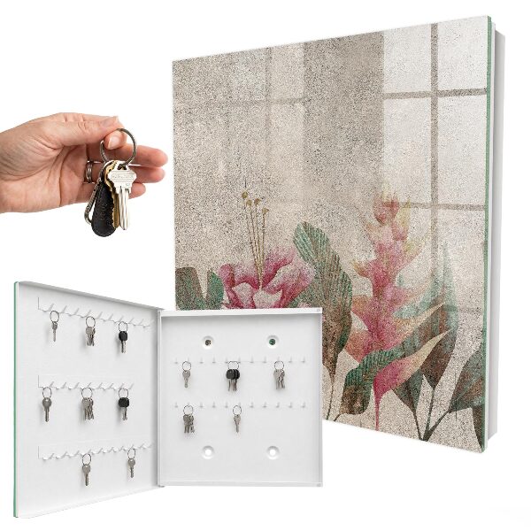 Nástěnná skříňka na klíče Botanická elegance