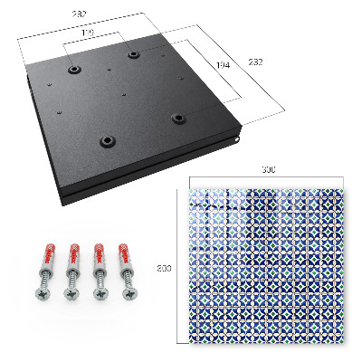 Ozdobná skříňka na klíče Geometrická abstrakce