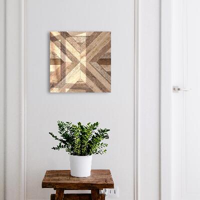 Nástěnná skříňka na klíče Dřevěná geometrie