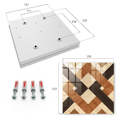 Ozdobná skříňka na klíče Moderní geometrie