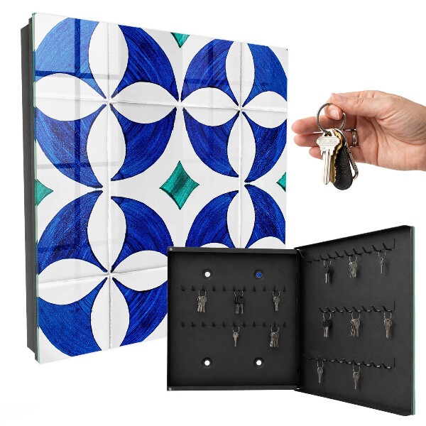 Ozdobná skříňka na klíče Geometrický motiv