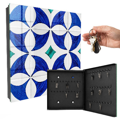 Ozdobná skříňka na klíče Geometrický motiv