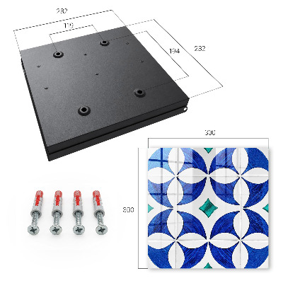 Ozdobná skříňka na klíče Geometrický motiv