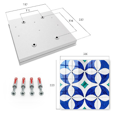 Ozdobná skříňka na klíče Geometrický motiv