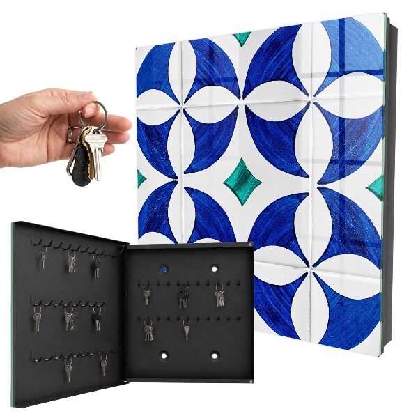 Ozdobná skříňka na klíče Geometrický motiv