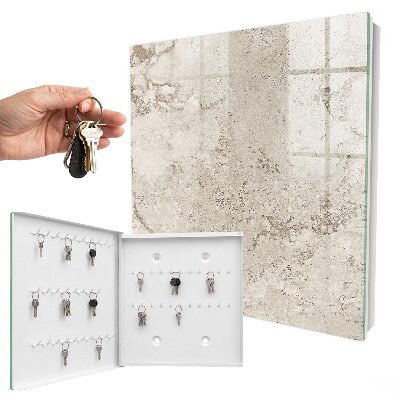 Ozdobná skříňka na klíče Béžová textura