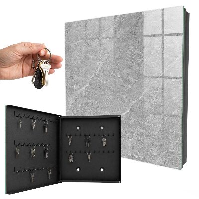 Nástěnná skříňka na klíče Mramorová textura