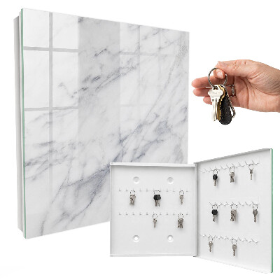 Nástěnná skříňka na klíče Mramorová elegance