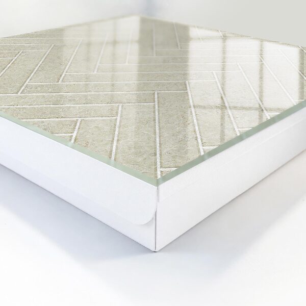 Ozdobná skříňka na klíče Béžová rybí kost