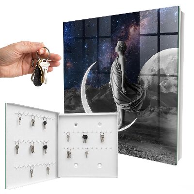 Nástěnná skříňka na klíče Vesmírná fantazie