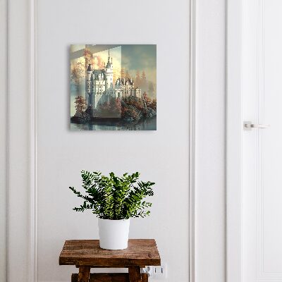 Ozdobná skříňka na klíče Hrad na podzim