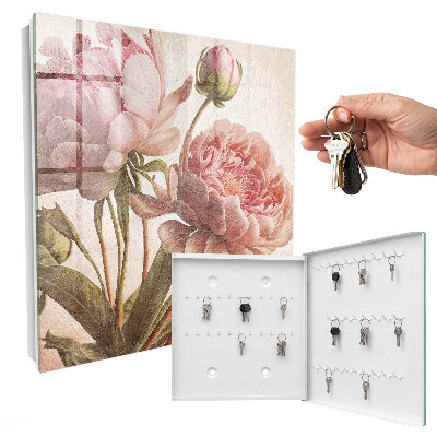 Nástěnná skříňka na klíče Romantická botanika