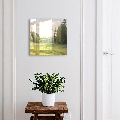 Ozdobná skříňka na klíče Idylická krajina