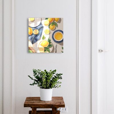 Ozdobná skříňka na klíče Citronový stůl