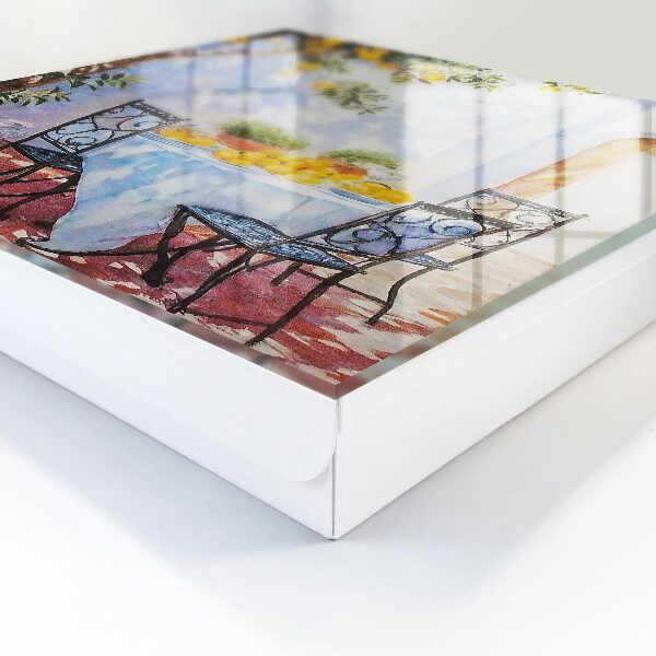 Ozdobná skříňka na klíče Citronová zahrada