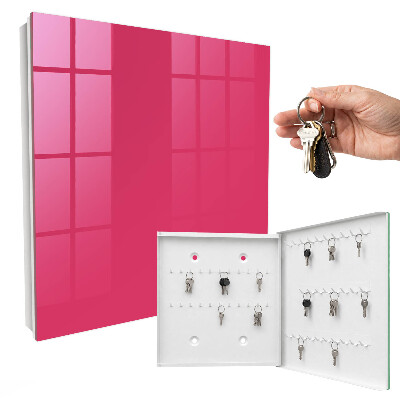 Ozdobná skříňka na klíče Energická růžová