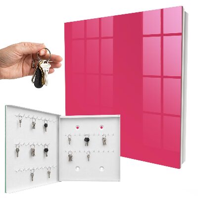 Ozdobná skříňka na klíče Energická růžová