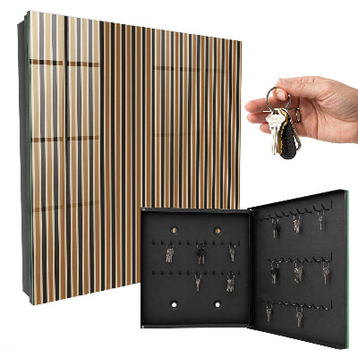 Nástěnná skříňka na klíče Minimalistické pruhy