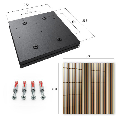 Nástěnná skříňka na klíče Minimalistické pruhy
