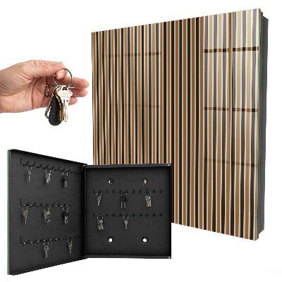 Nástěnná skříňka na klíče Minimalistické pruhy