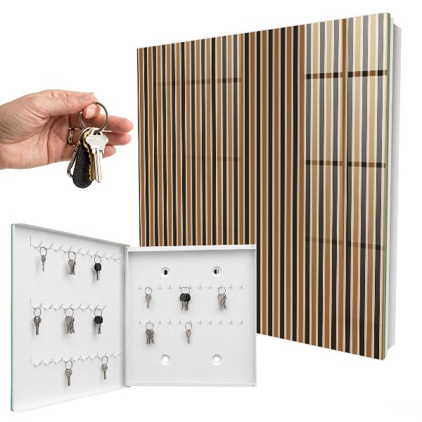 Nástěnná skříňka na klíče Minimalistické pruhy