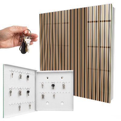 Nástěnná skříňka na klíče Minimalistické pruhy