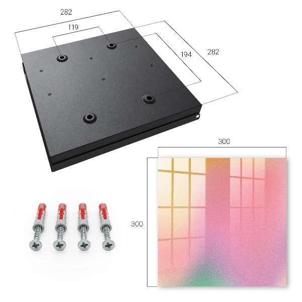 Ozdobná skříňka na klíče Barevný přechod