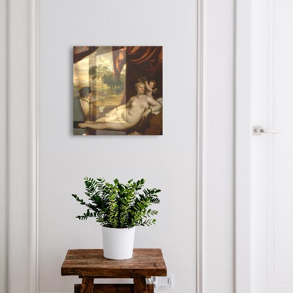 Nástěnná skříňka na klíče Tizianova Venuše a luthier