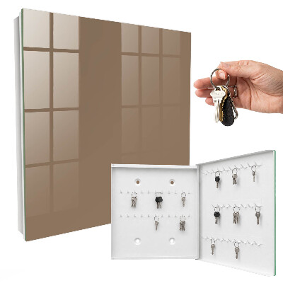Nástěnná skříňka na klíče Světle hnědá