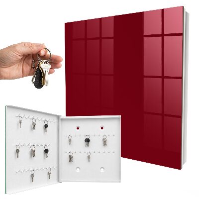 Nástěnná skříňka na klíče Unikátní burgundské
