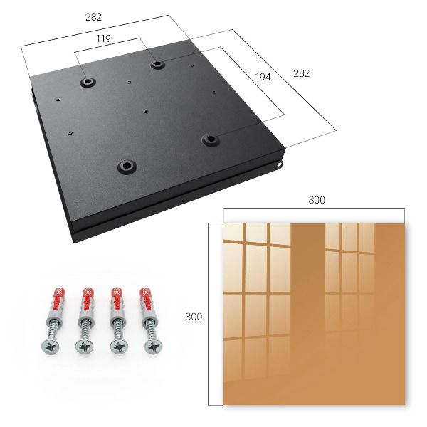 Ozdobná skříňka na klíče Matná oranžová