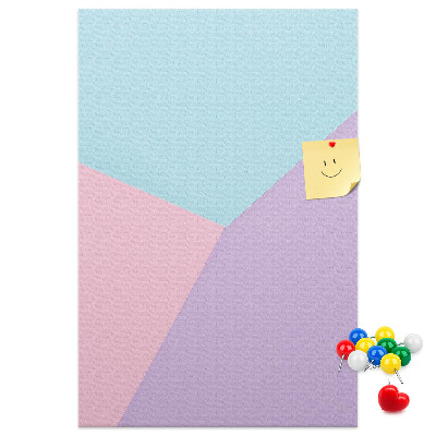 Korková tabule Geometrické tvary v pastelových odstínech