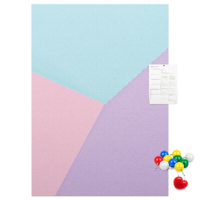 Korková tabule Geometrické tvary v pastelových odstínech
