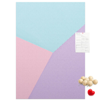 Korková tabule Geometrické tvary v pastelových odstínech
