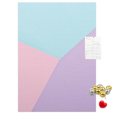 Korková tabule Geometrické tvary v pastelových odstínech