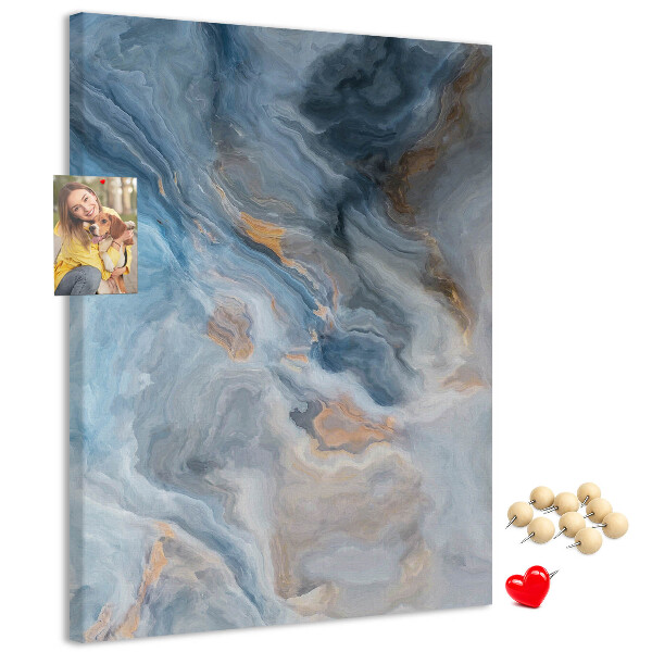 Nástěnka na zeď Abstraktní vzor v modrých tónech