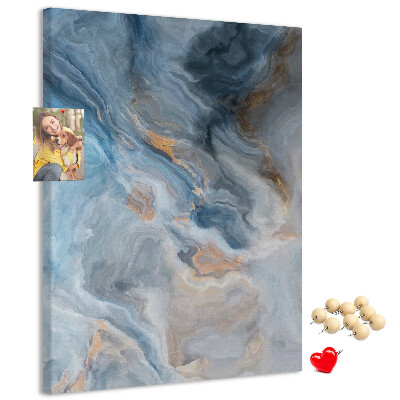 Nástěnka na zeď Abstraktní vzor v modrých tónech