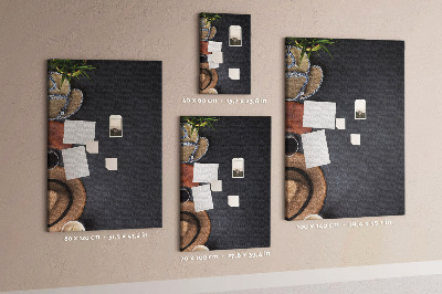Korková tabule Stylové uspořádání s přírodními akcenty