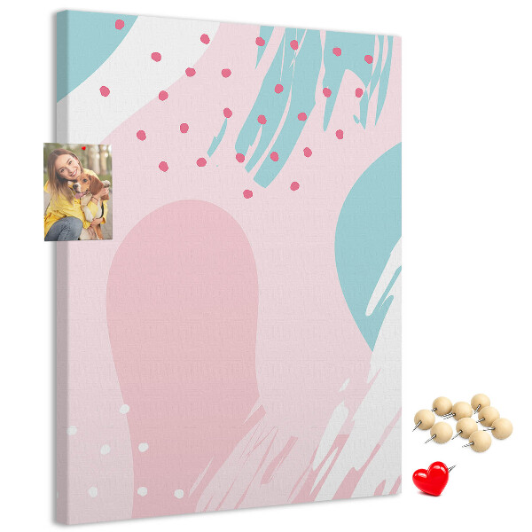 Nástěnka na zeď Abstraktní skvrny v pastelových barvách